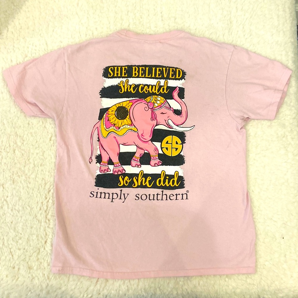 Simply Southern Light Pink T-Shirt
